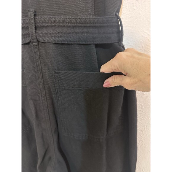 NWT GOOD AMERICAN Sz 3 (L) Waist Tie Twill Utility Jumpsuit Net-a-Porter  Staple - Picture 14 of 16